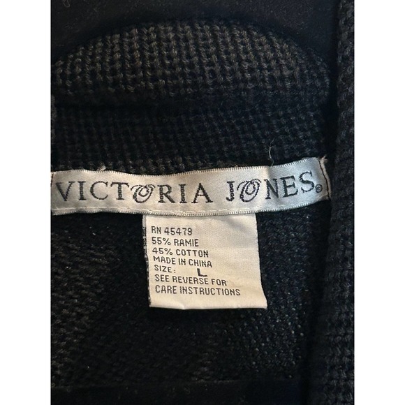 Vintage Victoria Jones Size Large Embellished Vest Silver Orange Southwestern - Picture 3 of 7